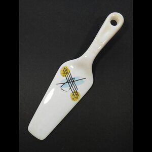 Vintage Ironstone Ware Eagle Brand Spatula Cake Server Mid-Century Pattern Japan